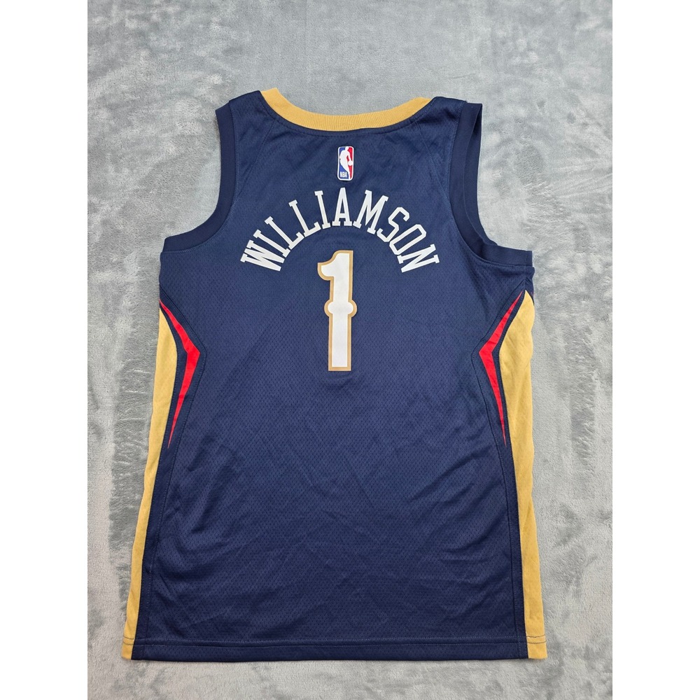 Nike Zion Williamson #1 New Orleans Pelicans Jersey Navy Blue Mens Sz Small 40
